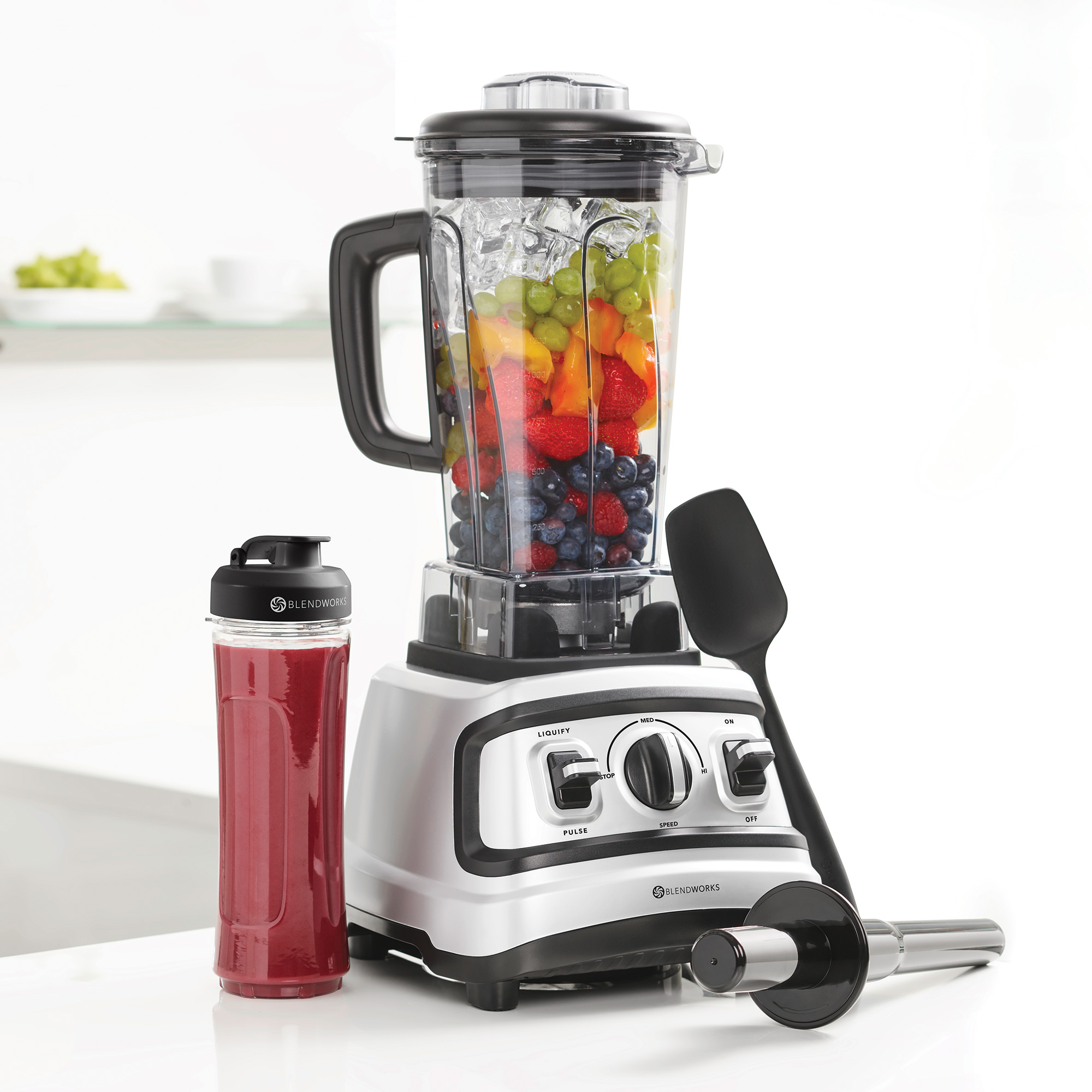 All-In-One Blender Set with Silicone Spatula, Tamper & Travel Cup